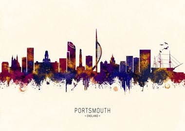 Portsmouth England Skyline