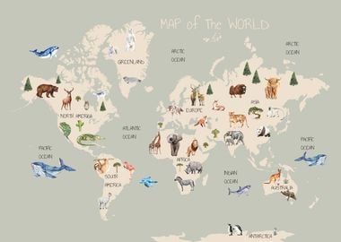 Animal World Map