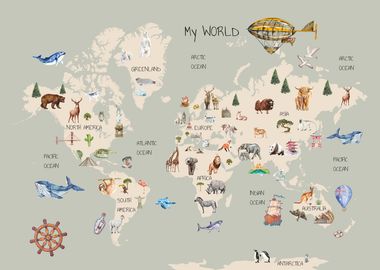 World Animal Map 