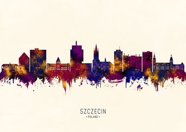 Szczecin Poland Skyline