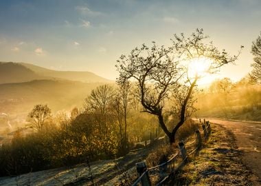 mountainous countryside