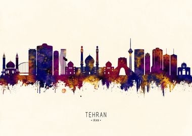 Tehran Iran Skyline