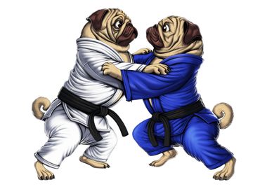 Pugs JiuJitsu Wrestlers