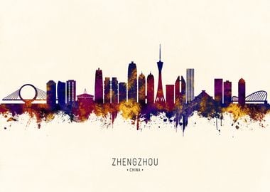 Zhengzhou China Skyline