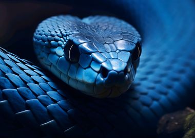 Blue Viper Snake