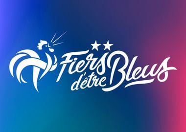 Fiers d'etre Bleus white h