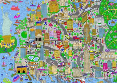 New York Comic Map