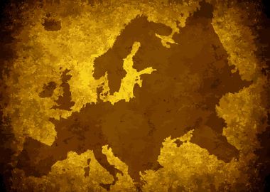 Grunge European Map