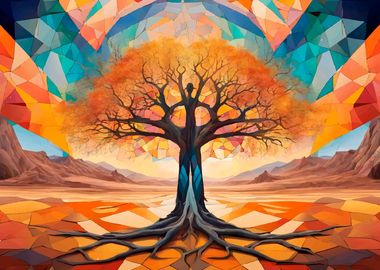 ABSTRACT SURREALIST TREE