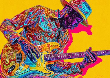 Colorful Guitarist