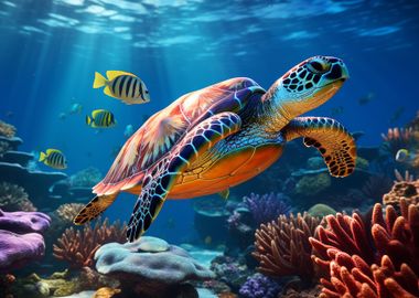 Animals Sea Turtle Ocean