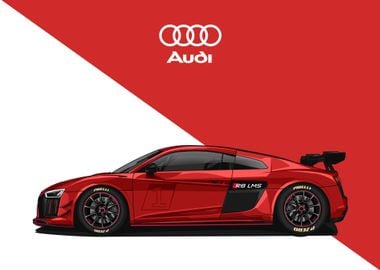 audi r8 red