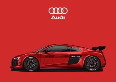 audi r8 red