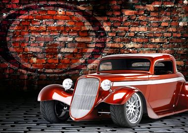 Hot road custom car