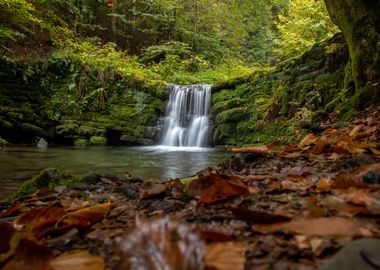 Waterfall Brenna poland