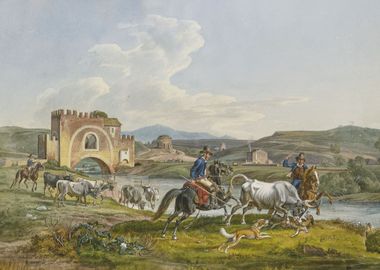 Roman campagnoli on horse