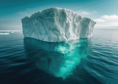 Iceberg in blue waters