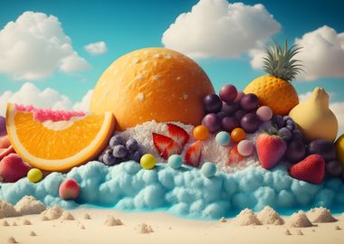 Fruits On The Sand