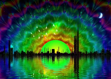 Trippy Rainbow City