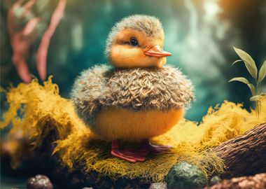 Cute Little Baby Duck