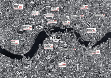 London street signs map