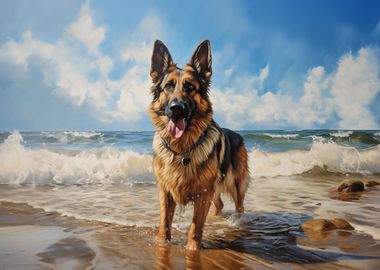 German Shepherd dog 