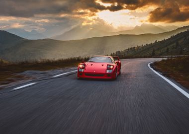 Ferrari F40 road adventure