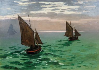 Fishing Boats at Sea