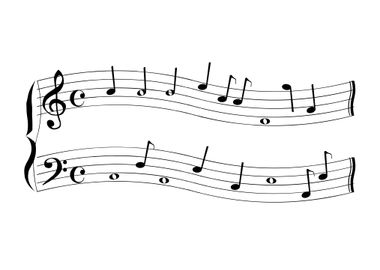 Musical Wave Of Notes