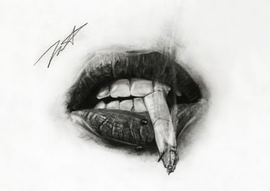 Smoking Cigarette Mouth