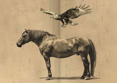  Eagle and horse