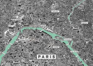 Paris map France