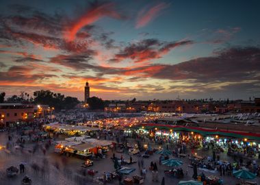 Sunset Jemaa Le Fnaa Sq