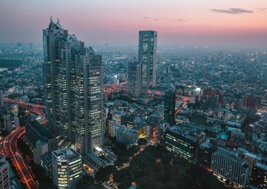 Tokyo at dusk