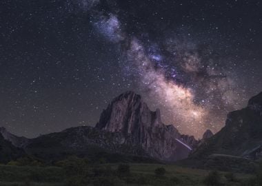 Mountain and Milky Way