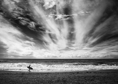 The loneliness of a surfer