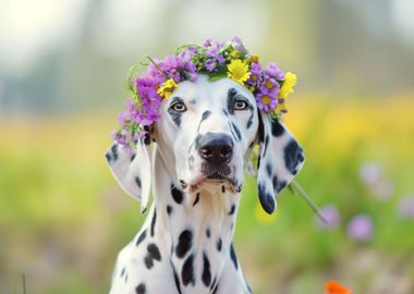 Dalmatian dog 