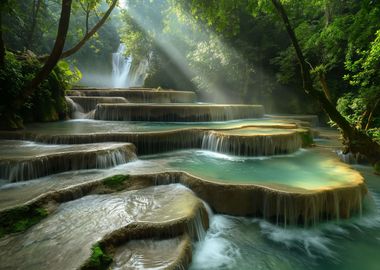 Kuang Si Waterfall Laos