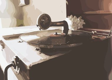 Retro Vinyl Player