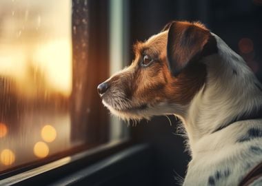 Jack Russell Rainy Day