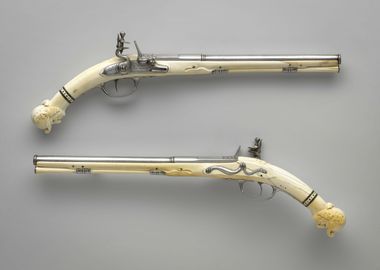 Elegant Flintlock Pistols