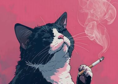 Smoking Cat Meme