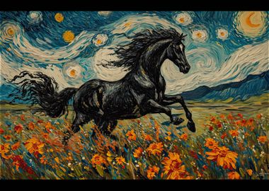 horse vangogh