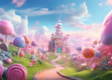 Candy world castle