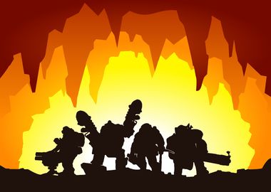 deep rock minimalist