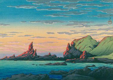 Kawase Hasui Ryuga Island