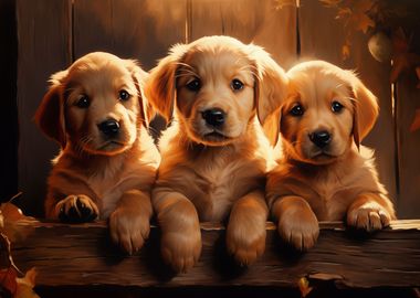 Yellow labrador puppies