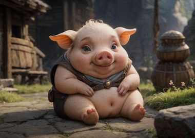 pig funny cute animal