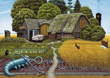 Yerka surreal Room Farm