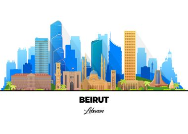 Beirut Lebanon Skyline